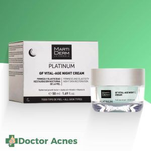 Kem dưỡng Retinol cao cấp giúp phục hồi, trẻ hóa da và hỗ trợ điều trị mụn - MartiDerm Platinum GF Vital Age Night Cream 50ml