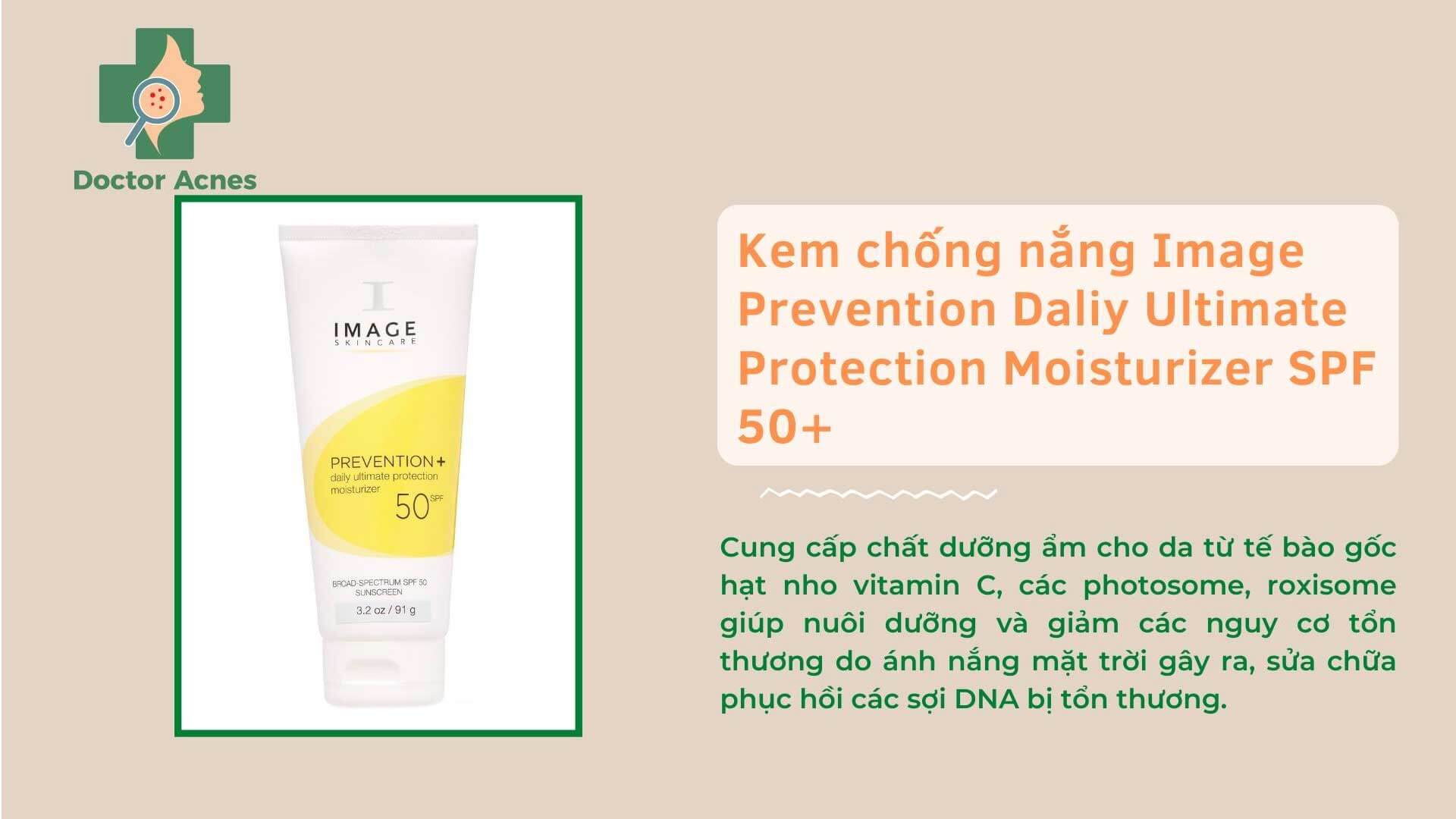 KCN Image Prevention Daliy Ultimate Protection Moisturizer SPF 50+ - Doctor Acnes