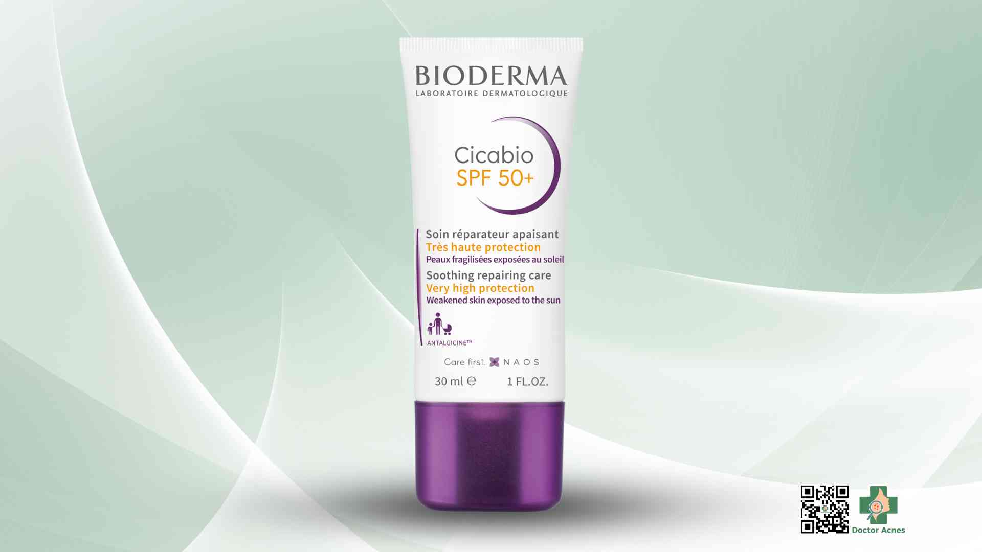 Kem dưỡng chống nắng Bioderma Cicabio SPF 50+ phục hồi và làm dịu làn da hư tổn
