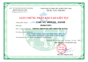 CME Bác sĩ Oanh hội nghị khoa học lần 3 2021
