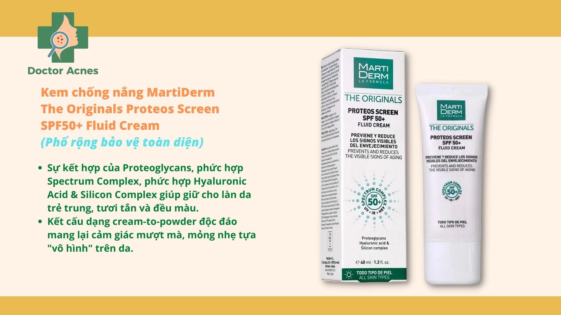 Kem chống nắng martiderm - Doctor Acnes