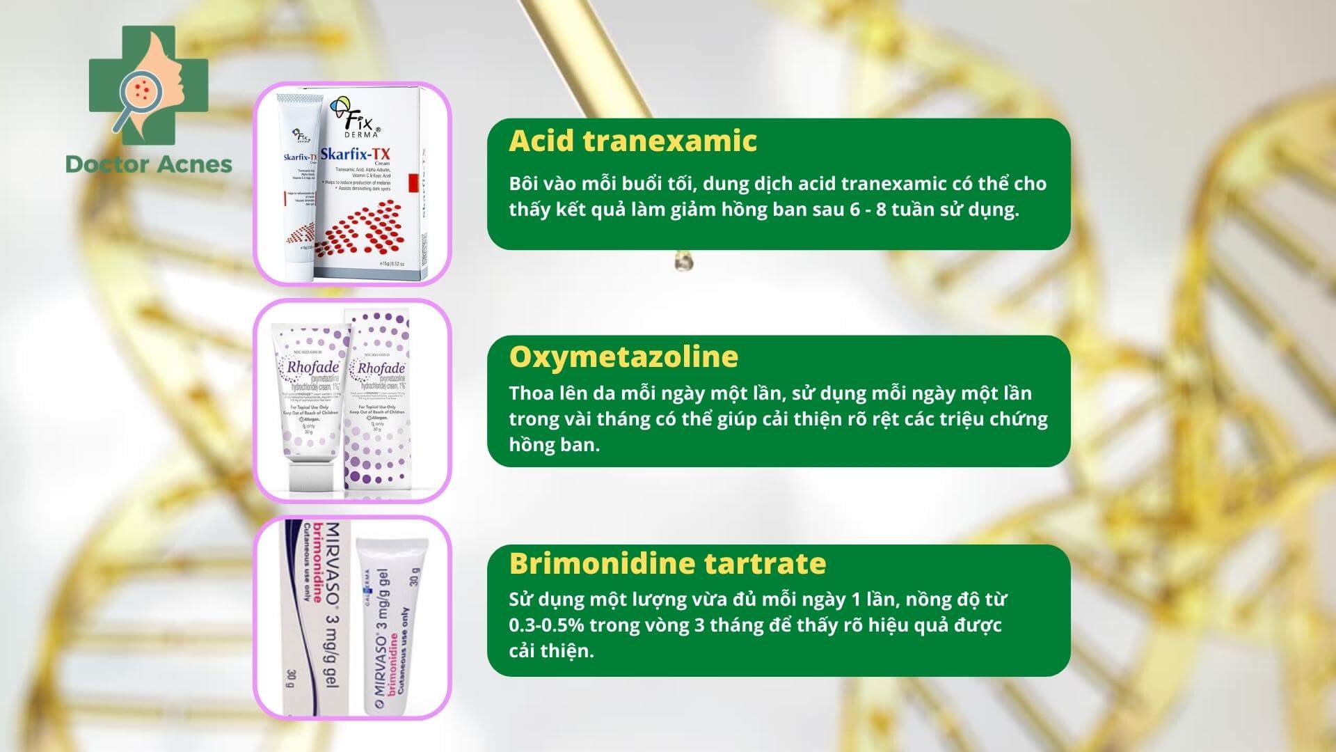 Sản phẩm điều trị hồng ban - Doctor Acnes