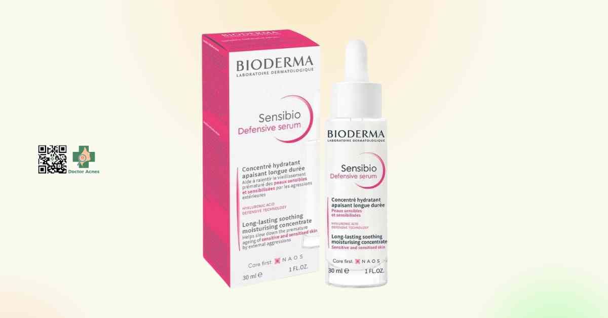 Serum dưỡng ẩm cho da bioderma sensibio defensive serum