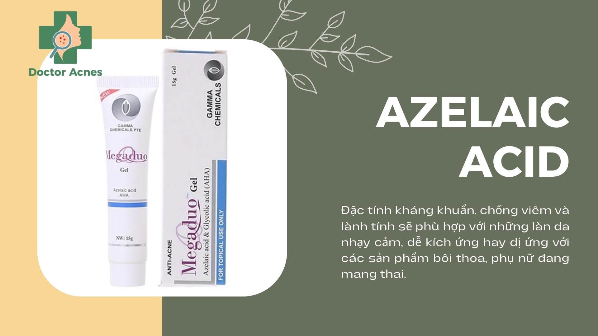 Sản phẩm trị mụn có chứa thành phần azelaic acid - Doctor Acnes