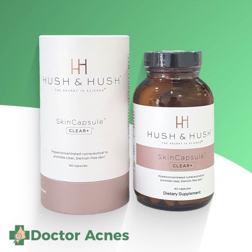 Thumb Hush & Hush SkinCapsule Clear+ - Viên Uống Giảm Nhờn và Tăng Cường Hệ Miễn Dịch Cho Da Mụn - Doctor Acnes