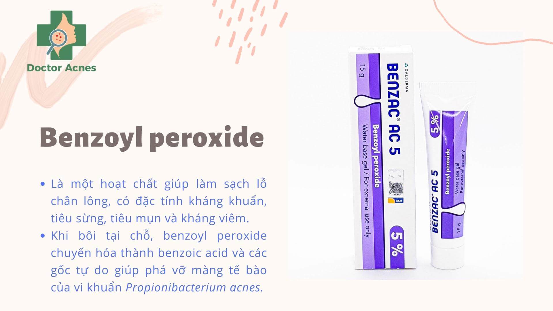 Thuốc chấm mụn Benzoyl Peroxide - Doctor Acnes