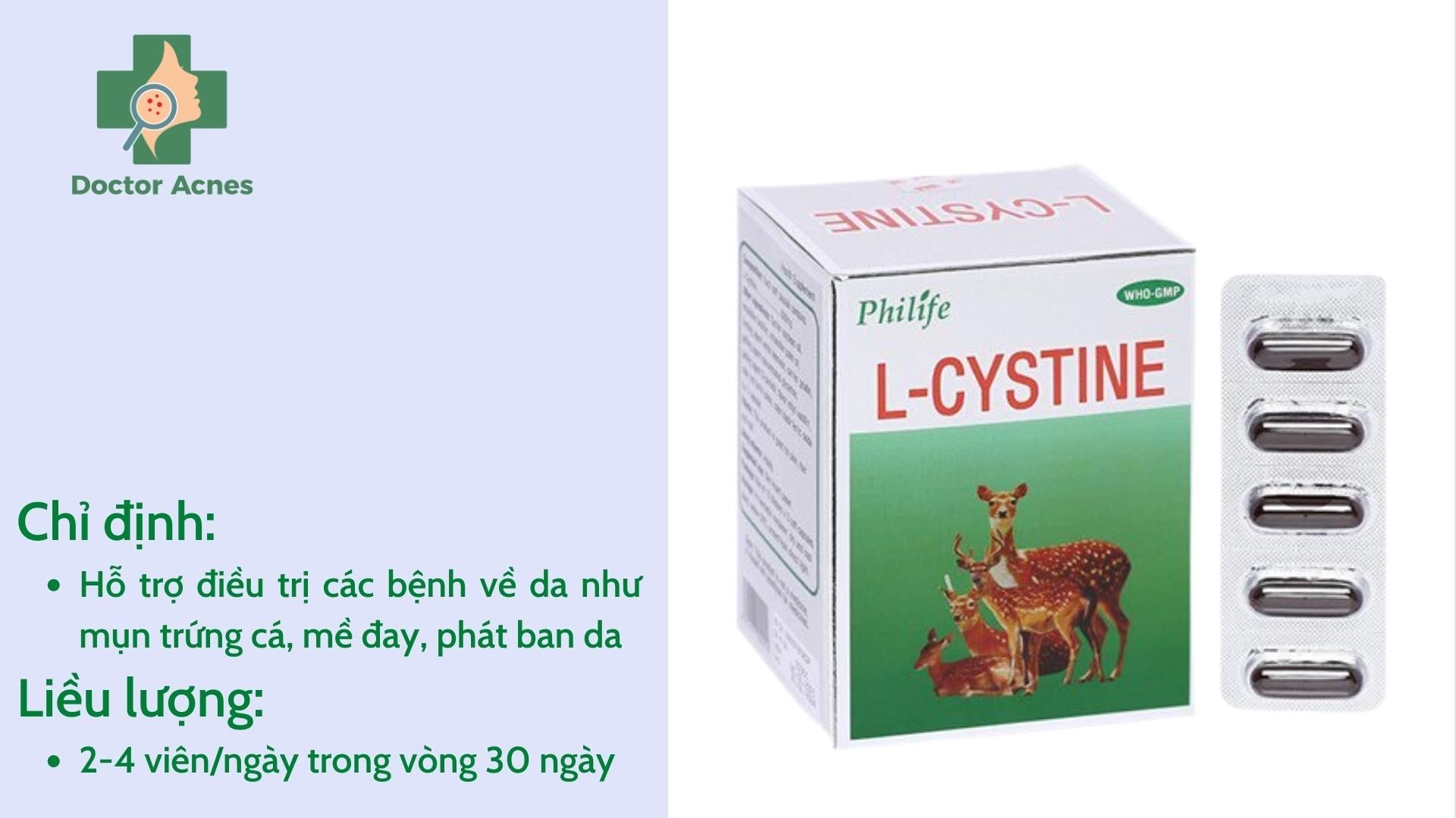 Thực phẩm bảo vệ sức khỏe hỗ trợ trị mụn L-cystine - Doctor Acnes