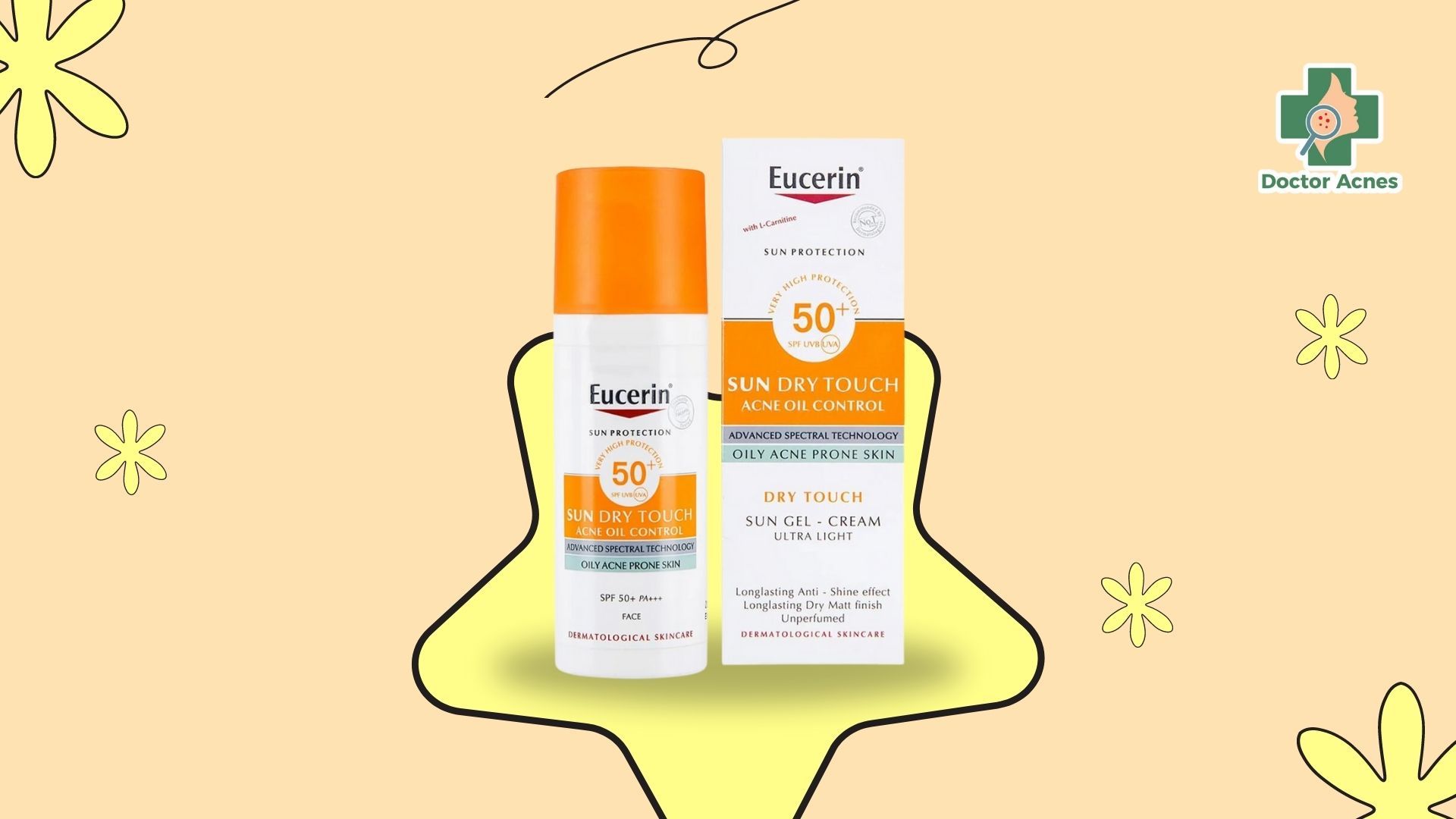 Kem chống nắng Eucerin SPF 50+ cho da nhờn mụn Sun Dry Touch