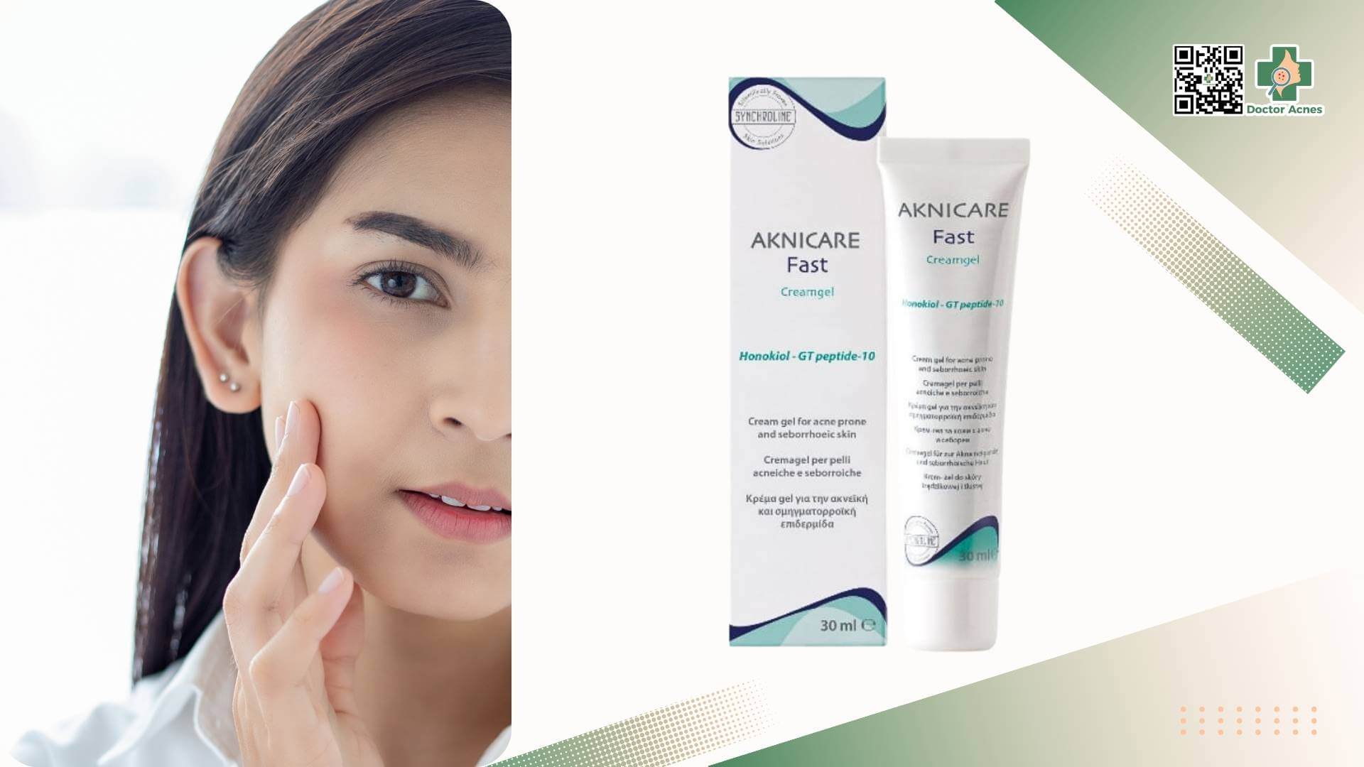 Kem dưỡng chuyên biệt dành cho da mụn, giúp giảm mụn & ngăn ngừa mụn Aknicare Fast Cream Gel