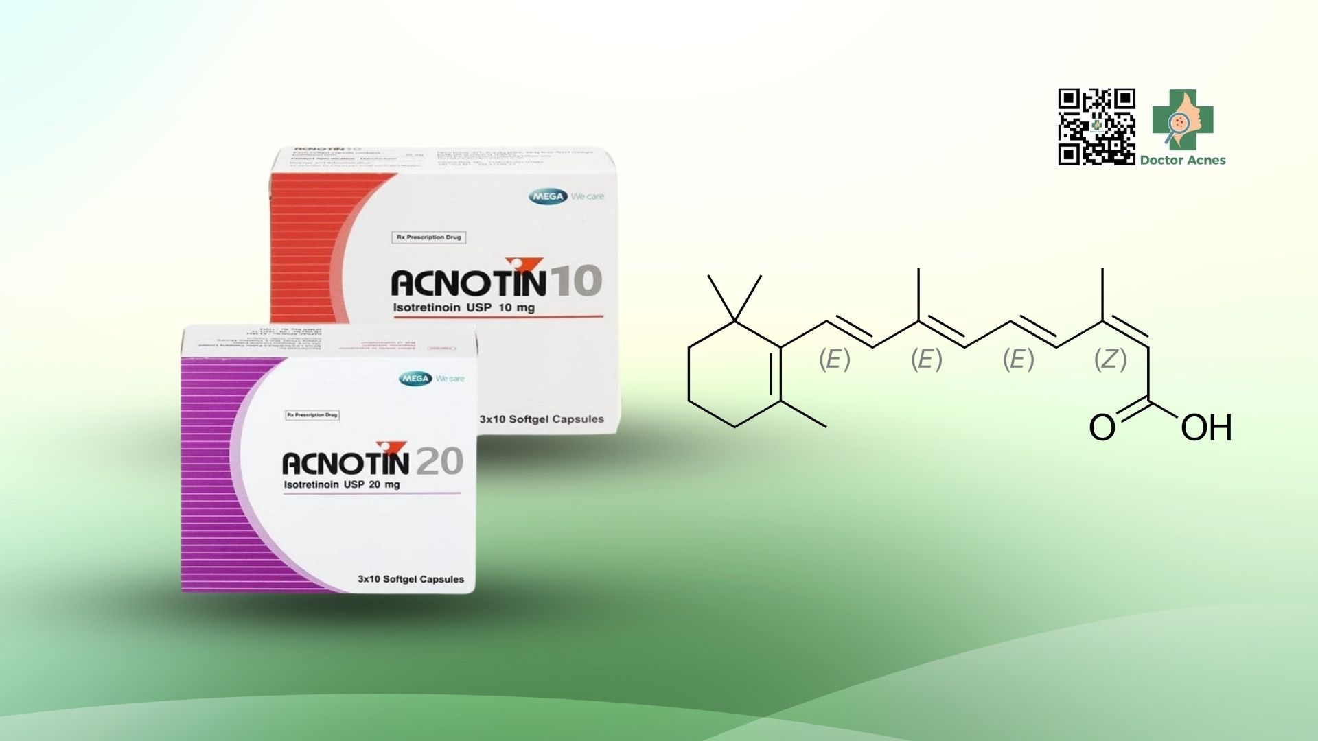 Isotretinoin là một dẫn xuất vitamin A thuộc nhóm retinoid