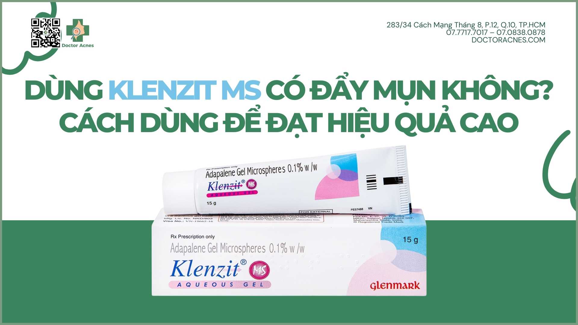 Dùng Klenzit MS có đẩy mụn không?