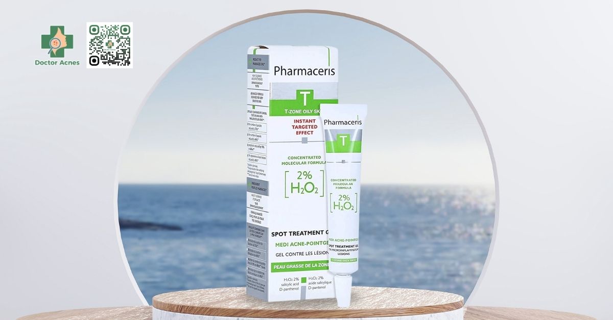 Gel chấm mụn 2% H2O2 Pharmaceris medi-acne point gel