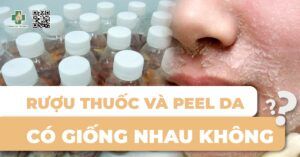 rượu thuốc và peel da