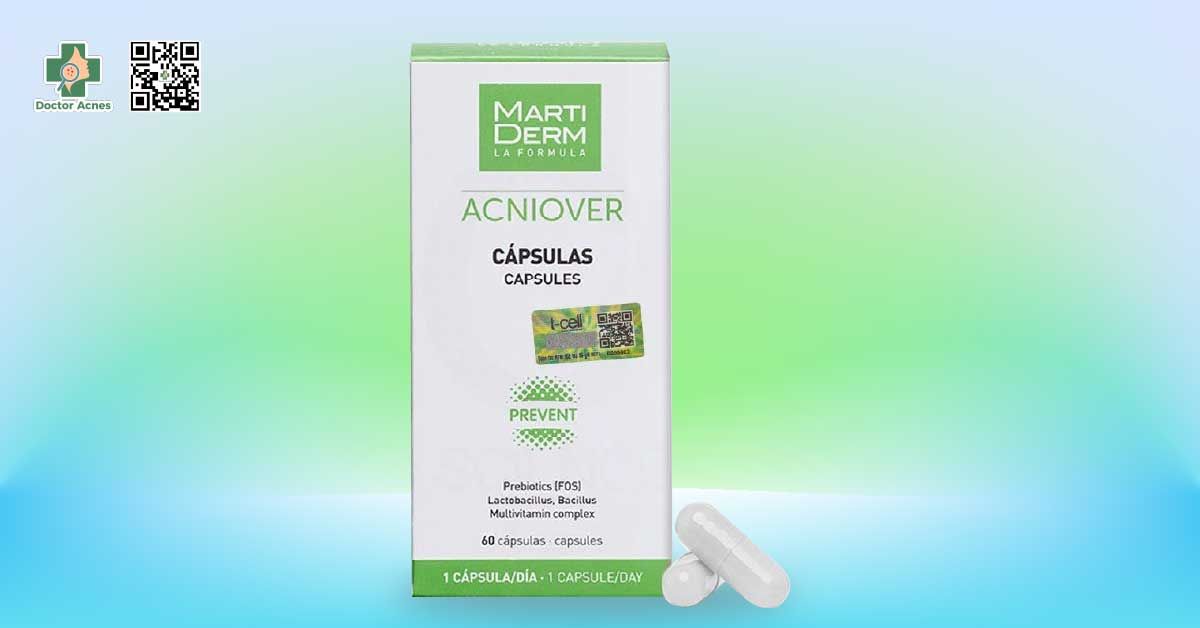 viên uống đẹp da trị mụn martiderm acniover capsules