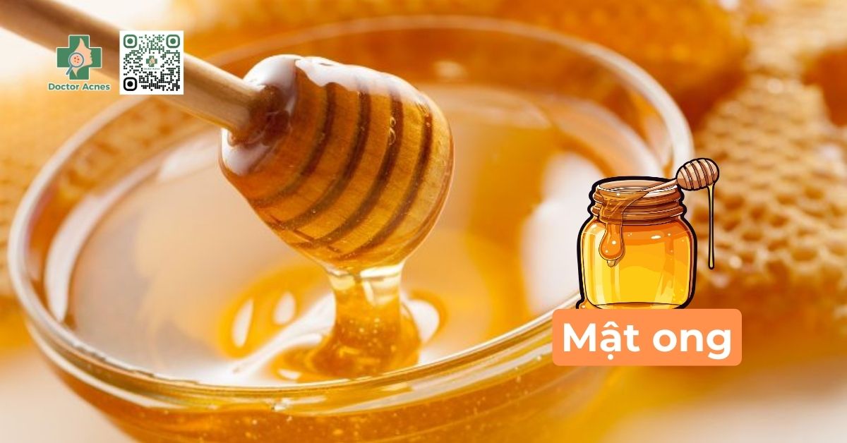 Cách giảm mụn sưng bằng mật ong