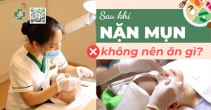 sau khi nặn mụn không nên ăn gì