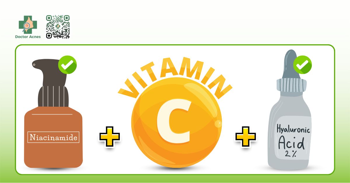 vitamin c trị thâm mụn