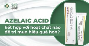 azelaic acid kết hợp với hoạt chất nào để trị mụn hiệu quả hơn