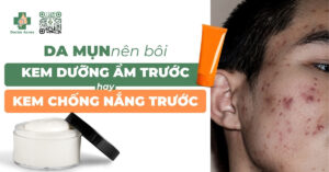 bôi kem chống nắng trước hay sau kem dưỡng