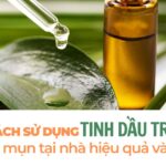 4 cách sử dụng tinh dầu tràm trà trị mụn tại nhà hiệu quả và an toàn