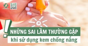 sai lầm khi bôi kem chống nắng