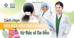 cách chọn sữa rửa mặt cho da mụn