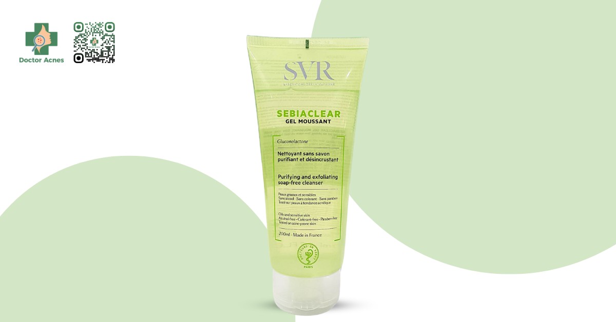 gel rửa mặt svr sebiaclear