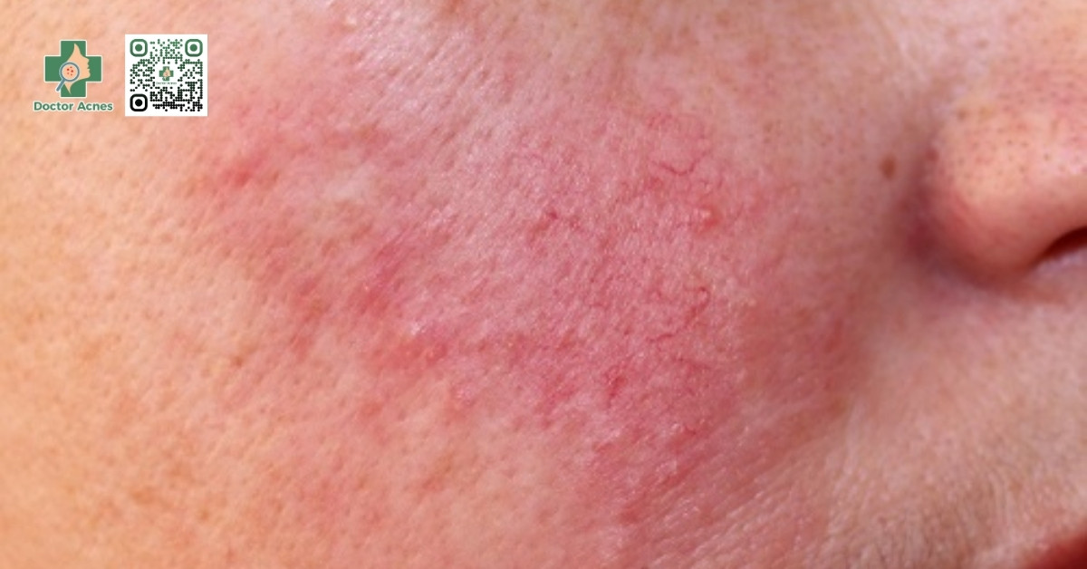 lưu ý khi xông mặt với người bị rosacea