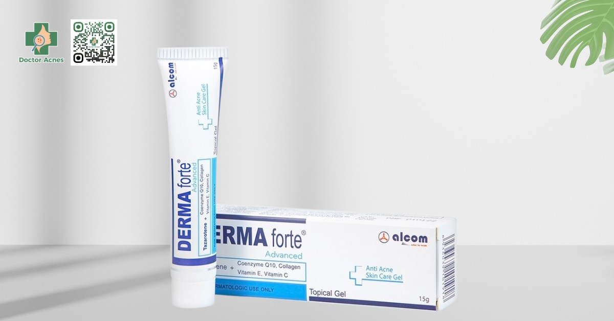 gel trị mụn derma forte