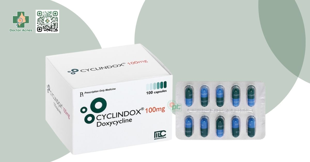 dùng cyclindox 100mg trị mụn