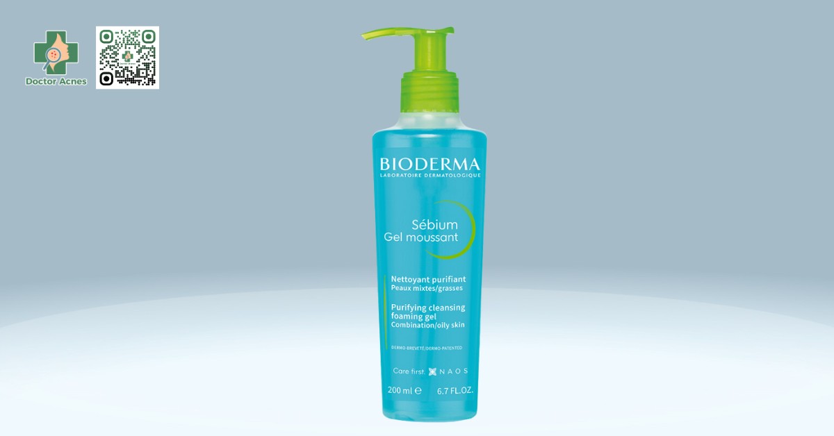 gel rửa mặt bioderma sébium