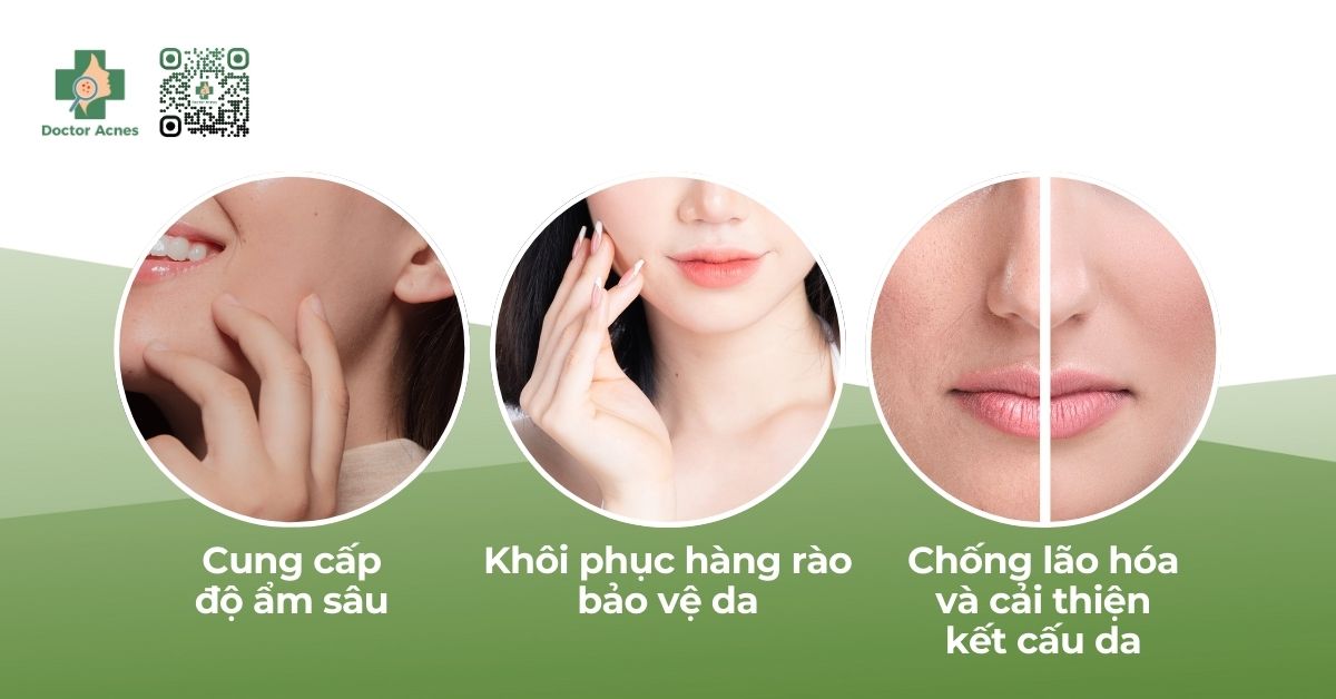 công dụng serum với làn da khô