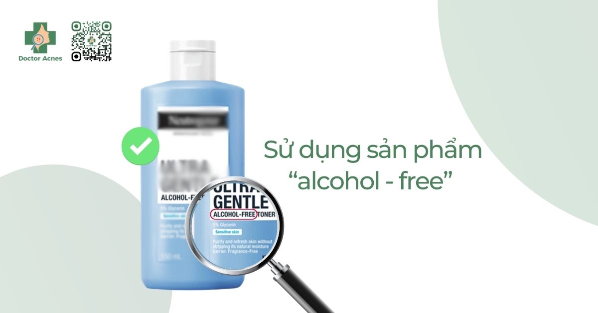 sản phẩm được dán nhãn alcohol - free