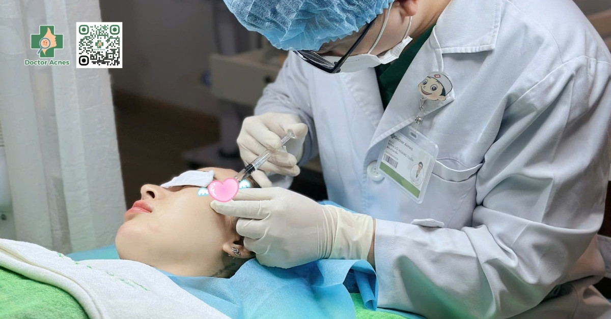 bác sĩ thực hiện tiêm rejuran s