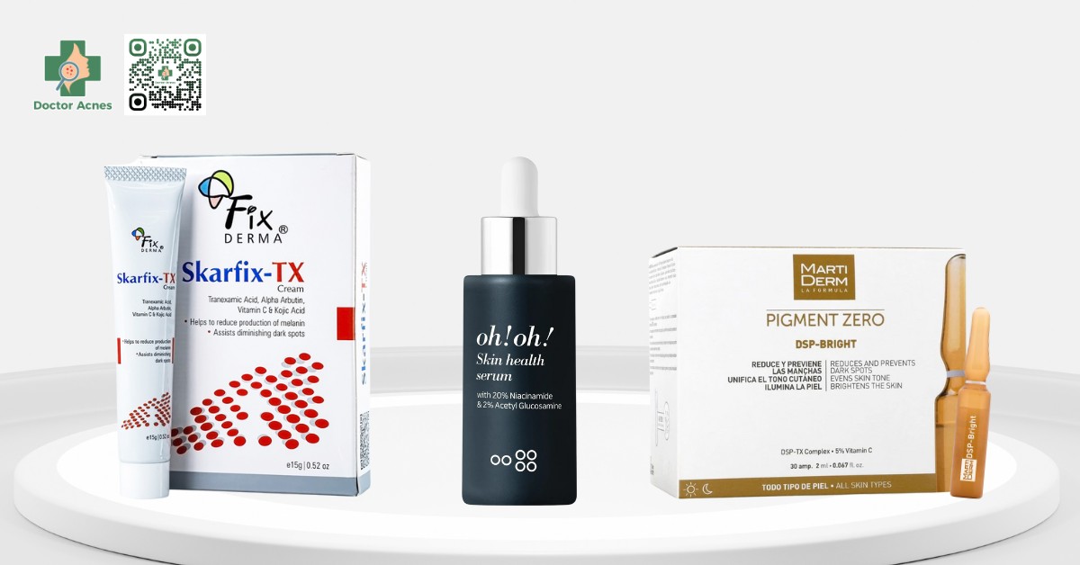một số loại sản phẩm dưỡng sáng da