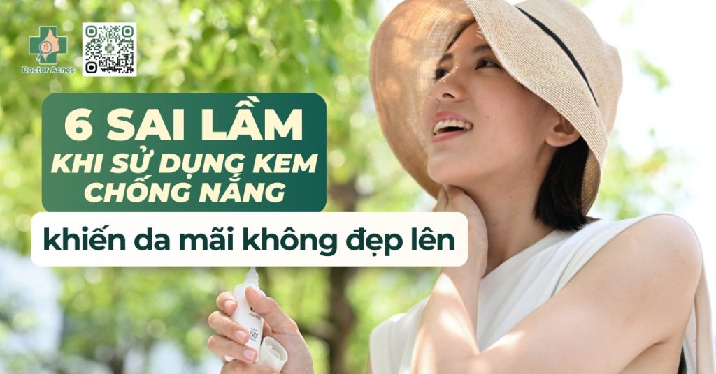 sai lầm khi bôi kem chống nắng