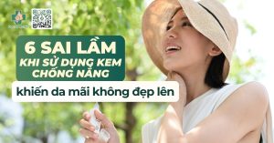 sai lầm khi bôi kem chống nắng