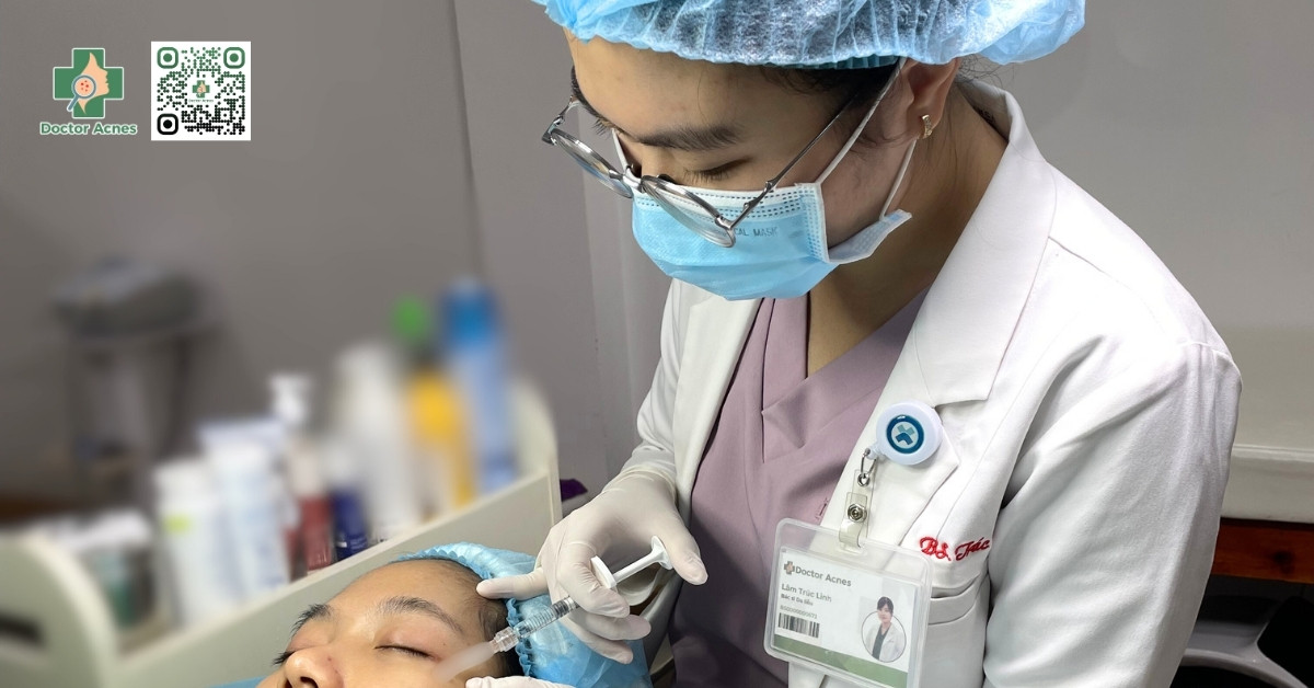tiêm rejuran i bởi bác sĩ da liễu tại doctor acnes