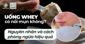 uống whey có nổi mụn không