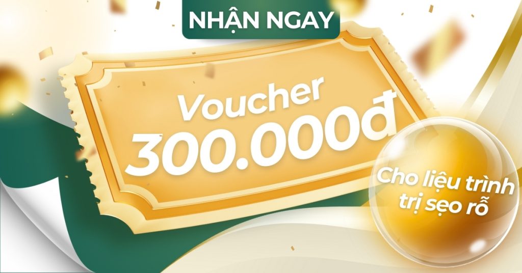 Nhận ngay voucher 300.000đ cho liệu trình trị sẹo rỗ tại Doctor Acnes